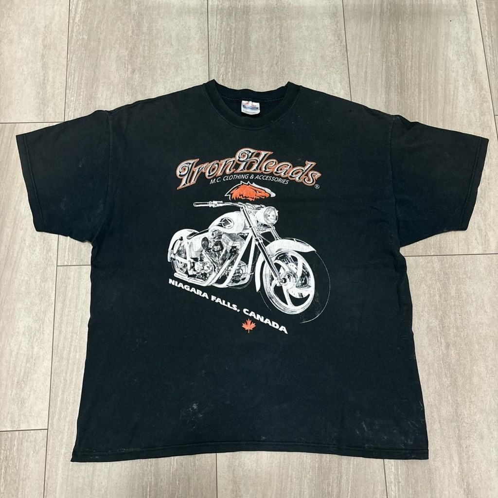 Vintage 90s Iron Heads Accessories Motorcycle Niagara Falls Size Xl